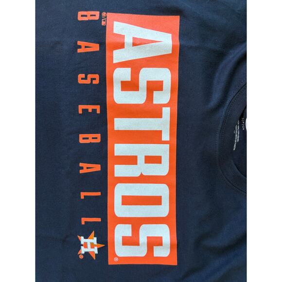 '47 Men's Houston Astros Dub Super Rival T-Shirt Blue Size Small Logo Tee MLB - Picture 6 of 6